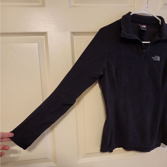 The North Face black fleece pullover jacket - Picture 4 of 9